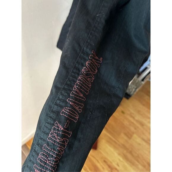 Harley Davidson Women's Reversible Harley Davidson Maroon Corduroy Jacket Coat s - Picture 5 of 6